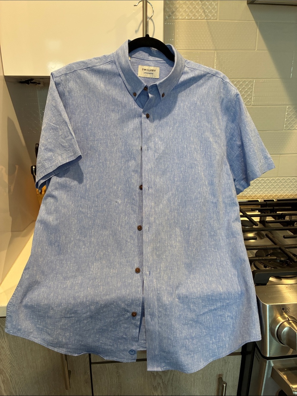 Twillory untuckable men’s L linen